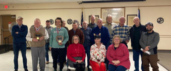 All HOF inductees at banquet